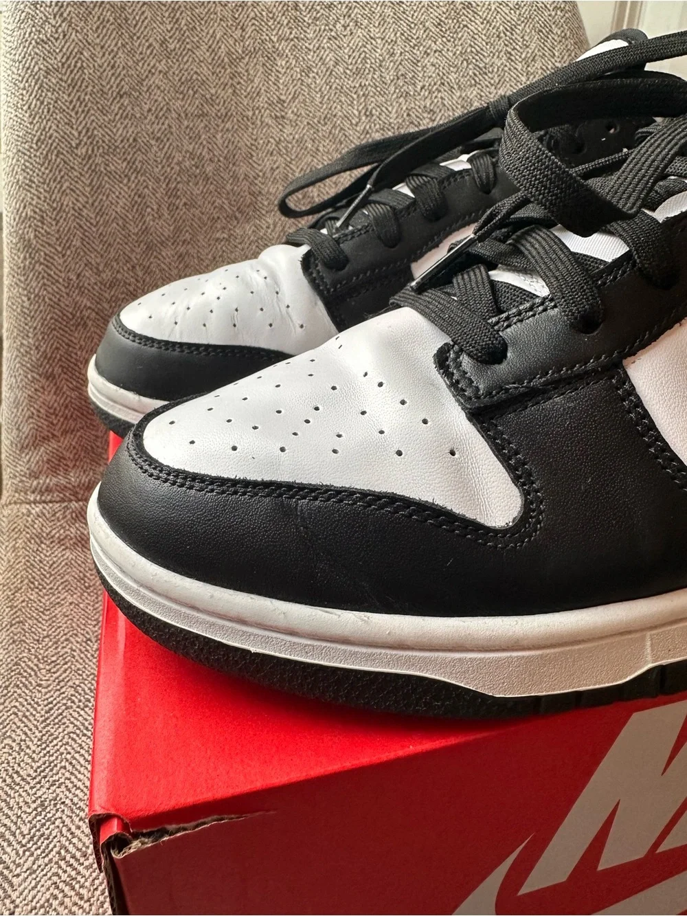 Nike Black and White Dunk Low Retro
